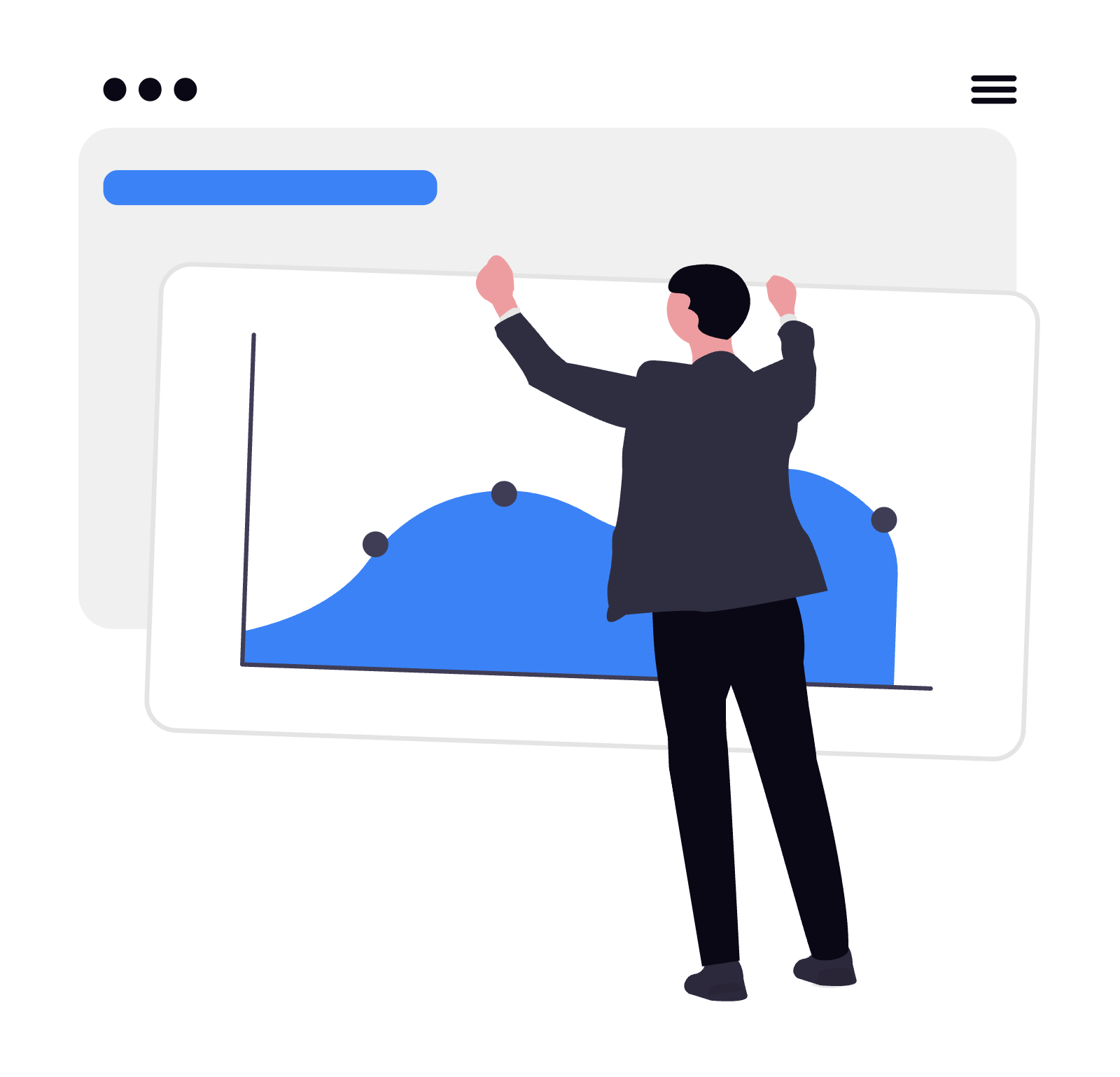 Analytics and tracking illustration